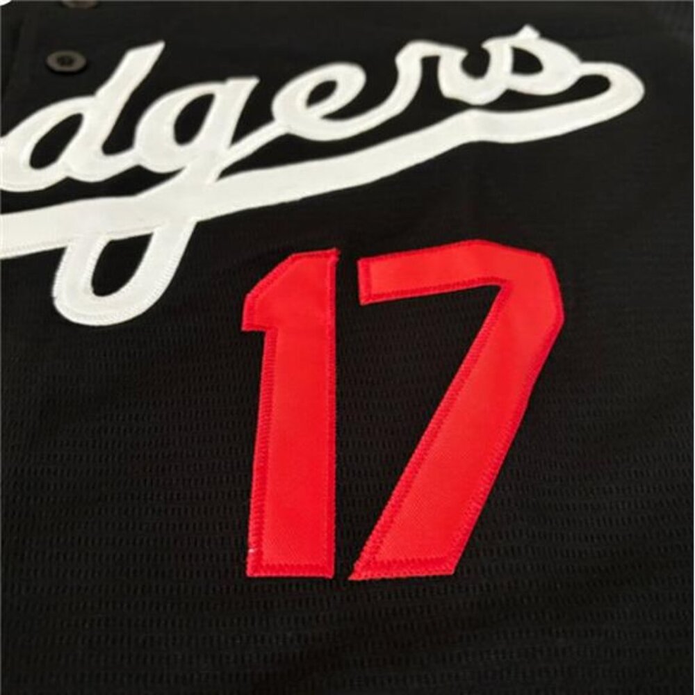 NWT Mens Dodgers Shohei Ohtani Black Home Jersey - Picture 4 of 9